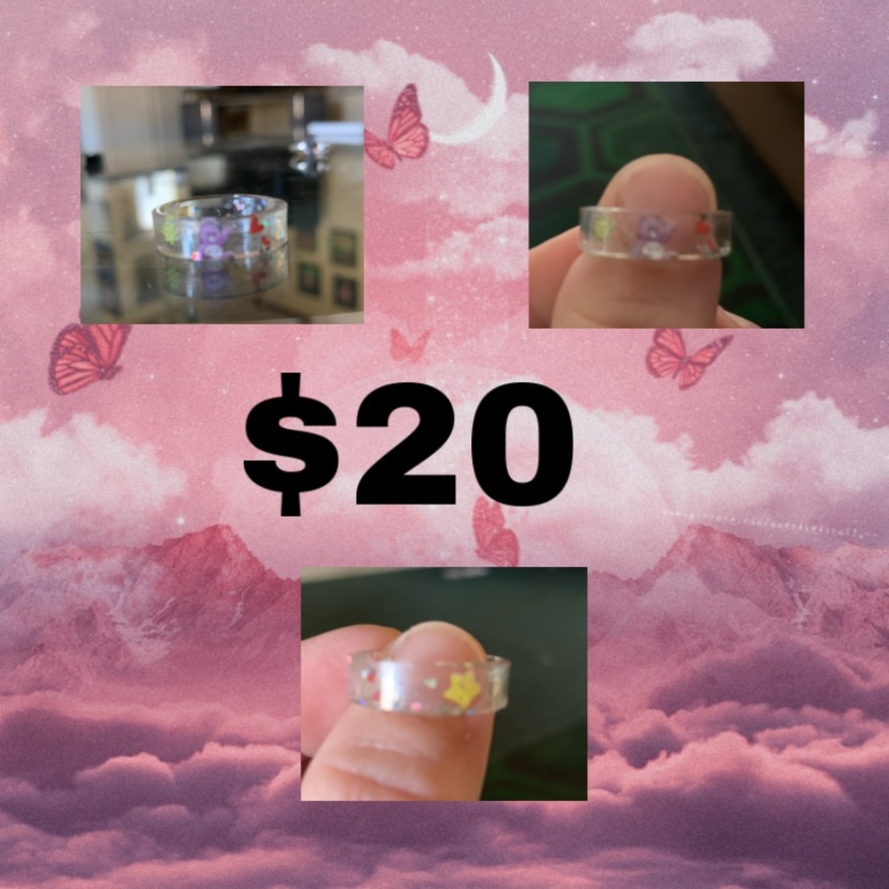 Silicone carebear ring